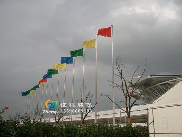 电动锥形旗杆
